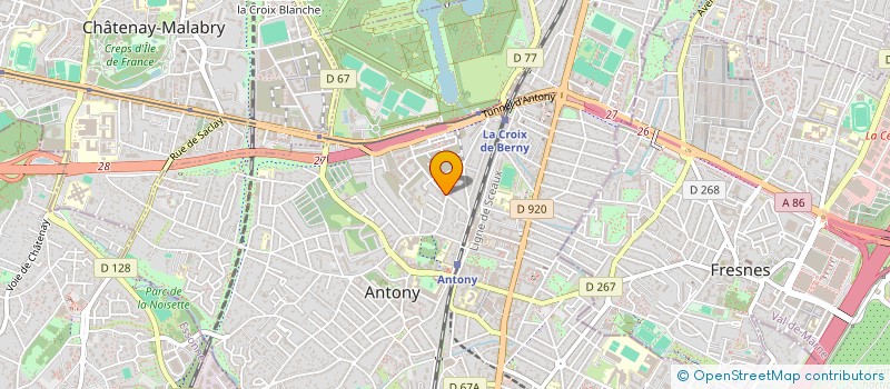 localisation de l'entreprise MADAME NATHALIE VOILLAUME à ANTONY