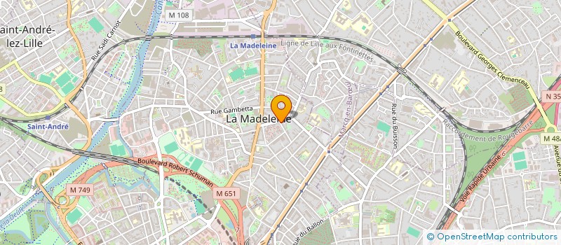 localisation de l'entreprise MADAME NATHALIE WAELES à LA MADELEINE