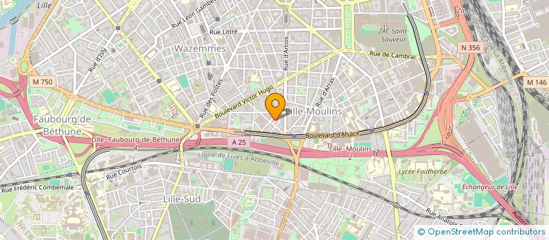 localisation de l'entreprise MADAME NATHALIE WARNIER à LILLE