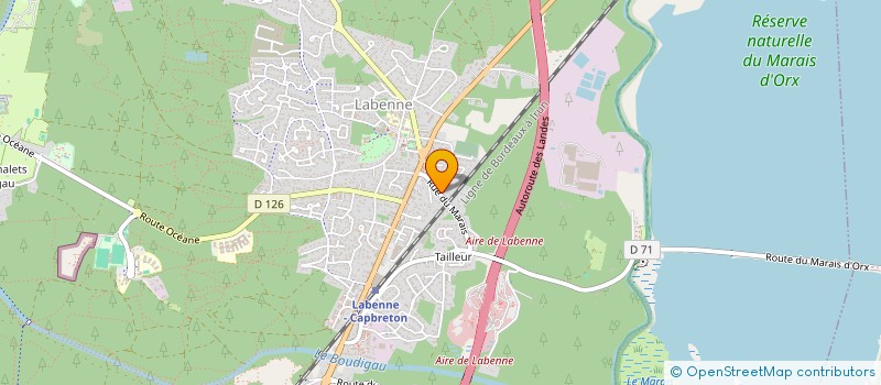 localisation de l'entreprise MADAME NATHALIE WEBER  LABENNE