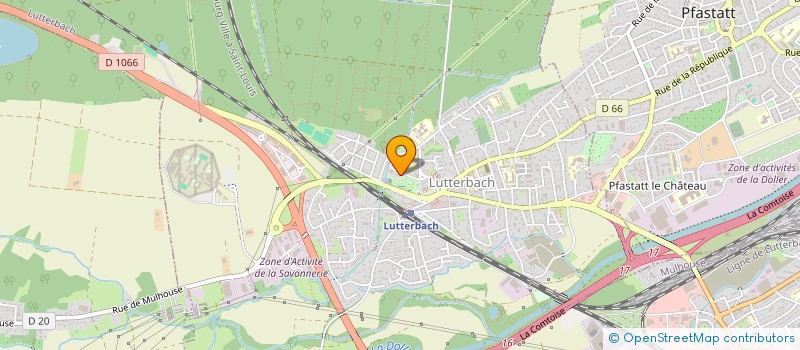 localisation de l'entreprise MADAME NATHALIE WEISS  LUTTERBACH