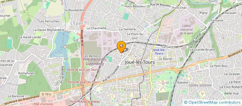 localisation de l'entreprise MADAME NATHALIE WELMENT  JOUE-LES-TOURS