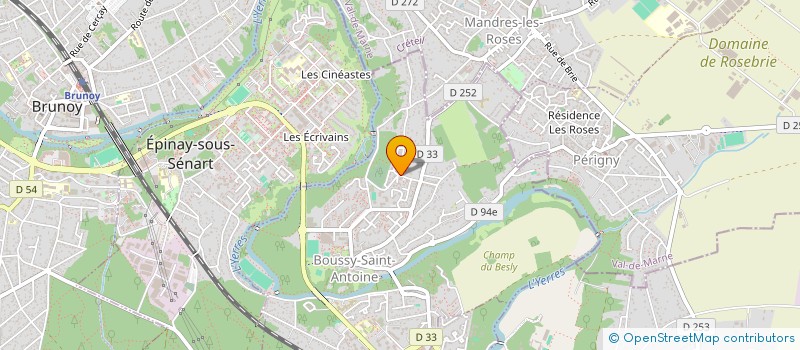 localisation de l'entreprise MADAME NATHALIE WIENIN  BOUSSY-SAINT-ANTOINE