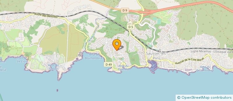 localisation de l'entreprise MADAME NATHALIE WINCKEL  SAUSSET-LES-PINS