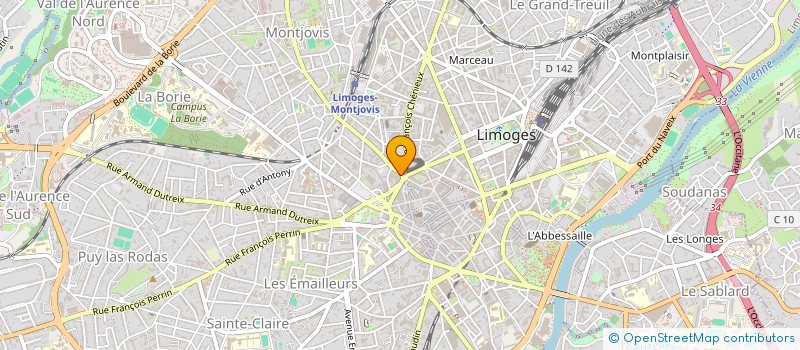 localisation de l'entreprise MADAME NATHALIE WOEHL à LIMOGES