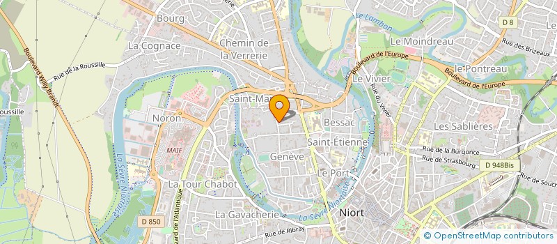 localisation de l'entreprise MADAME NATHALIE YEBOVI  NIORT