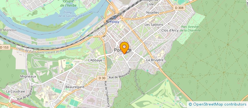 localisation de l'entreprise MADAME NATHALIE ZACHARIE  POISSY