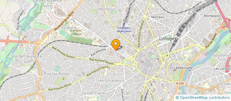 localisation de l'entreprise MADAME NATHALIE ZAMORA à LIMOGES