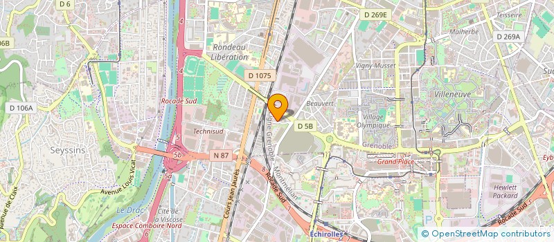 localisation de l'entreprise MADAME NATHALIE ZIELINSKI  GRENOBLE