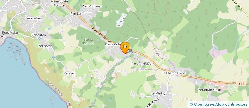 localisation de l'entreprise MADAME NATHALIE ZRONEK  TREBEURDEN