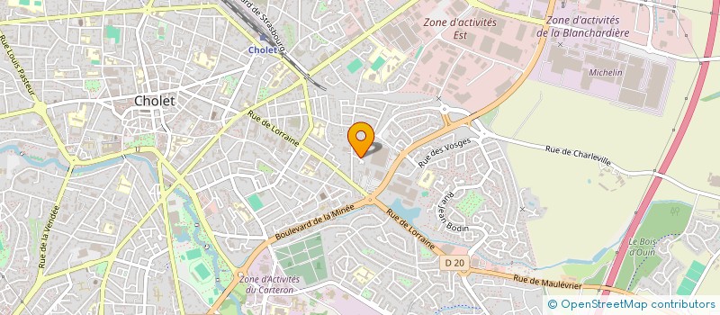localisation de l'entreprise MADAME NATHALLY DE OLIVEIRA AYRES  CHOLET