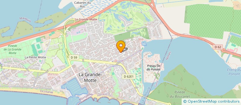 localisation de l'entreprise MADAME NATHALY AGUETTANT à LA GRANDE-MOTTE
