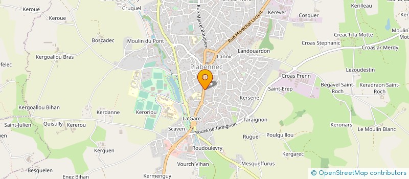 localisation de l'entreprise MADAME NATHALY HOAREAU  PLABENNEC