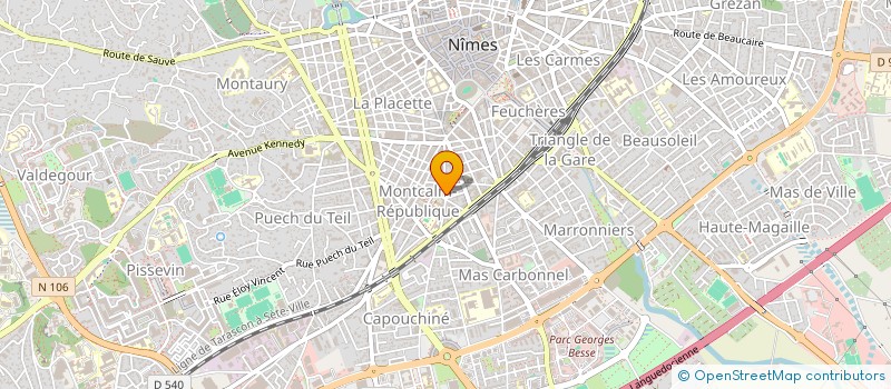 localisation de l'entreprise MADAME NATHALY JOULLIA  NIMES