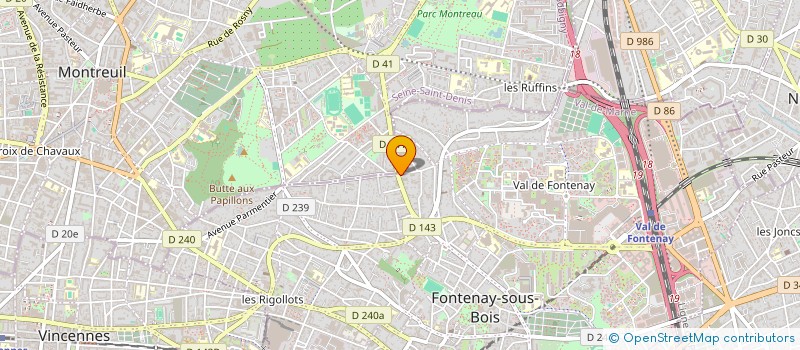 localisation de l'entreprise MADAME NATHALY MANE à FONTENAY-SOUS-BOIS