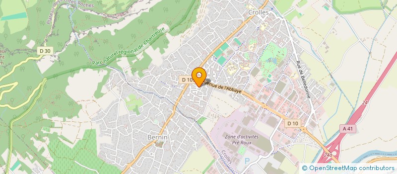 localisation de l'entreprise MADAME NATHALY OLAGNON  CROLLES
