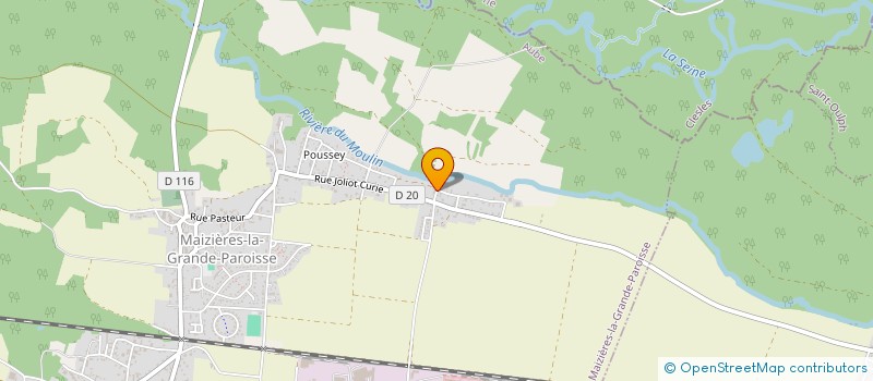 localisation de l'entreprise MADAME NATHAN SABATER  MAIZIERES-LA-GRANDE-PAROISSE