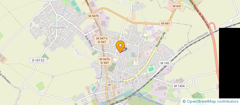 localisation de l'entreprise MADAME NATHANAEL DELPLANQUE  LA BASSEE