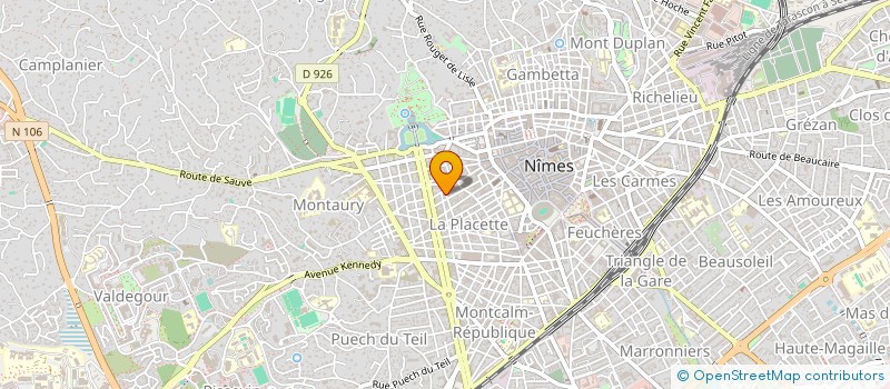 localisation de l'entreprise MADAME NATHANAELLE BIGNON  NIMES