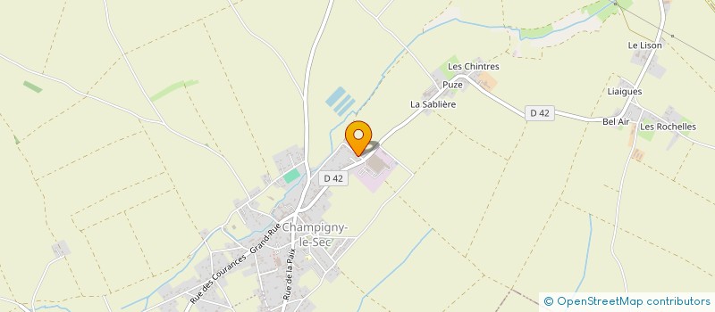 localisation de l'entreprise MADAME NATHANAELLE CHAMOREAU à CHAMPIGNY EN ROCHEREAU