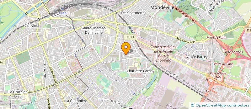 localisation de l'entreprise MADAME NATHANAELLE CHEVILLARD  MONDEVILLE