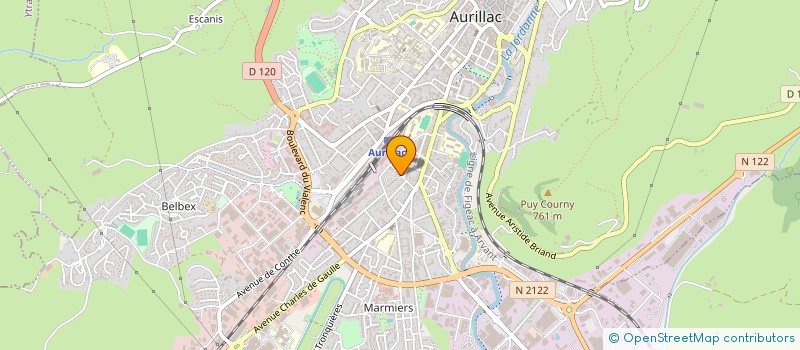 localisation de l'entreprise MADAME NATHANAELLE COURT à AURILLAC