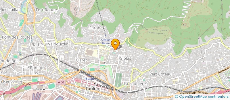 localisation de l'entreprise MADAME NATHANAELLE FOUILLOUSE  TOULON