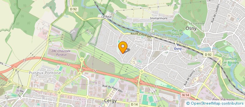 localisation de l'entreprise MADAME NATHANAELLE LOWENSKY  OSNY