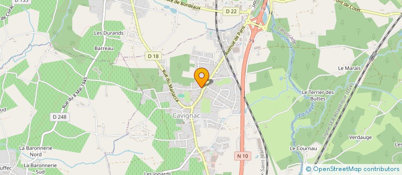 localisation de l'entreprise MADAME NATHANAELLE ORGE  CAVIGNAC