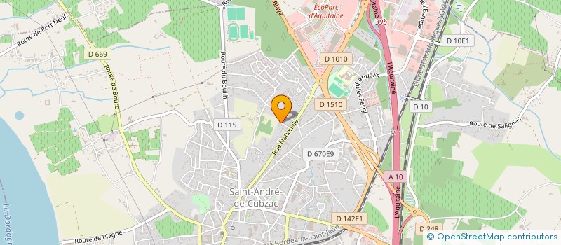 localisation de l'entreprise MADAME NATHANAELLE PONCETEAU  SAINT-ANDRE-DE-CUBZAC