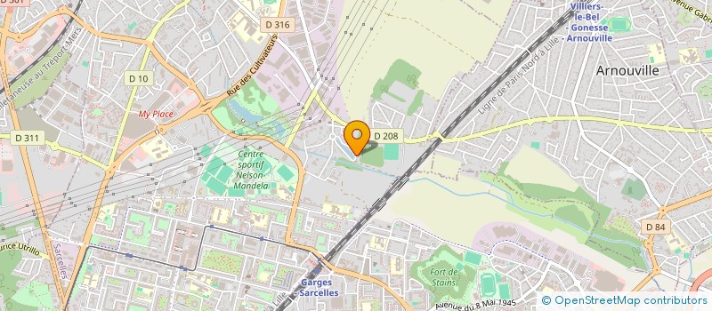 localisation de l'entreprise MADAME NATHANELLA ELFASSI  SARCELLES