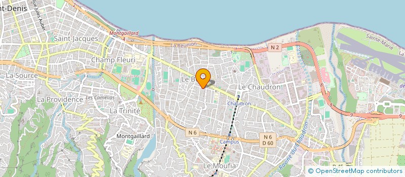 localisation de l'entreprise MADAME NATHRATI OUSSENI  SAINT-DENIS