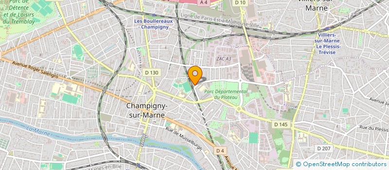 localisation de l'entreprise MADAME NATIDJA BACAR à CHAMPIGNY-SUR-MARNE