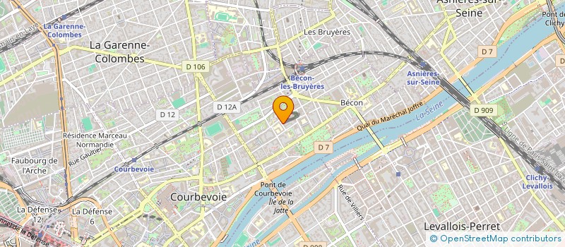 localisation de l'entreprise MADAME NATSUKI GAZEL  COURBEVOIE
