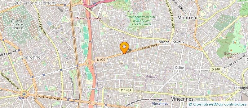 localisation de l'entreprise MADAME NATTACHA RIBAC à MONTREUIL