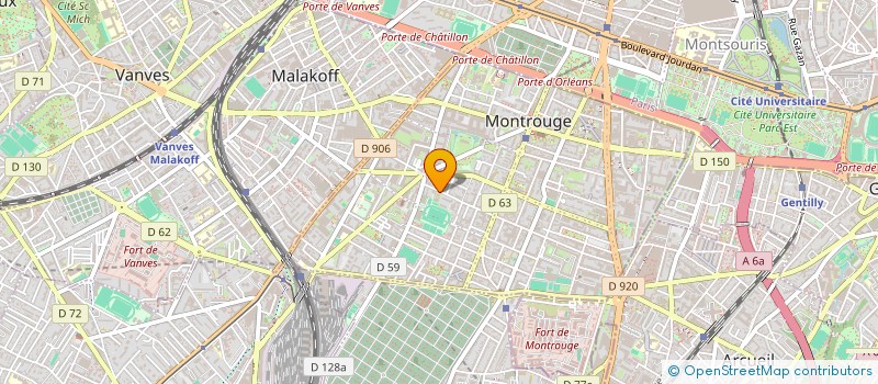 localisation de l'entreprise MADAME NAUSICAA GIRAUD  MONTROUGE