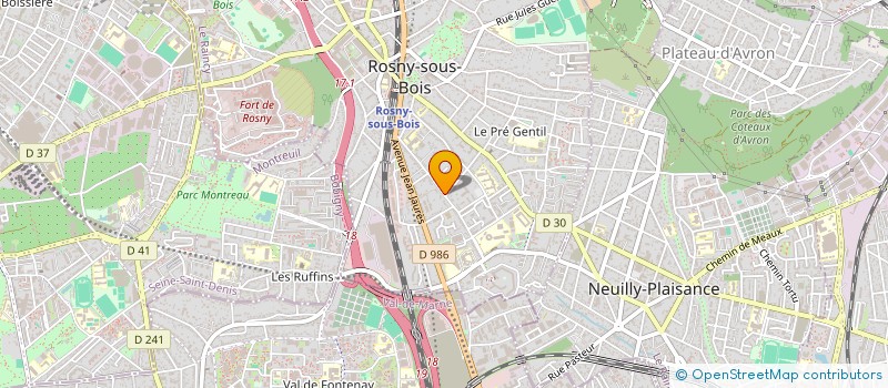 localisation de l'entreprise MADAME NAVA MERON à ROSNY-SOUS-BOIS
