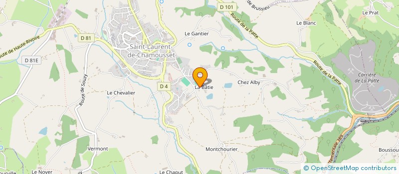 localisation de l'entreprise MADAME NAWAL ANTRA  SAINT-LAURENT-DE-CHAMOUSSET