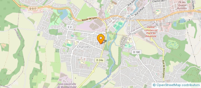 localisation de l'entreprise MADAME NAWAL BOUKREDERA à CHARVIEU-CHAVAGNEUX