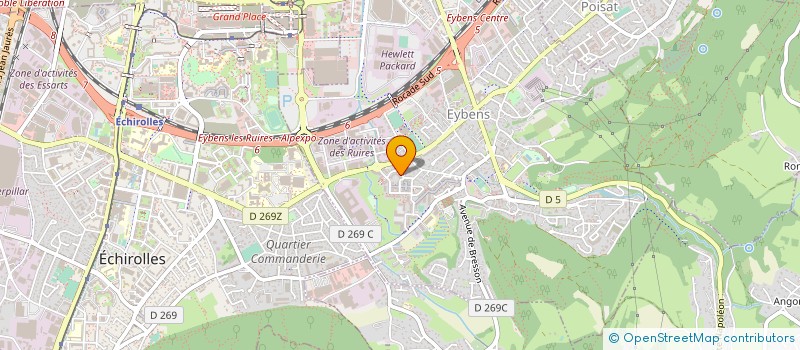 localisation de l'entreprise MADAME NAWAL BOURAOUI  EYBENS