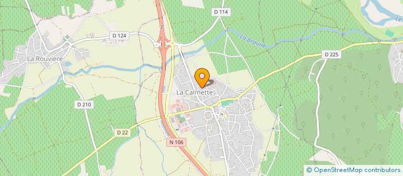 localisation de l'entreprise MADAME NAWAL CHERTI  LA CALMETTE