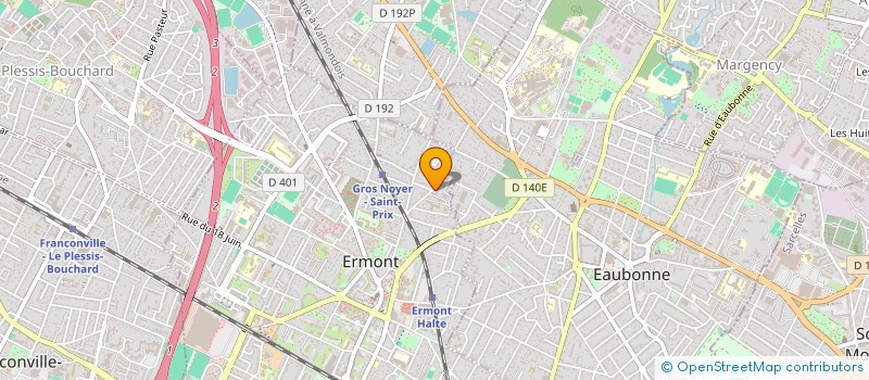 localisation de l'entreprise MADAME NAWAL EL MEKKAOUI  CERGY