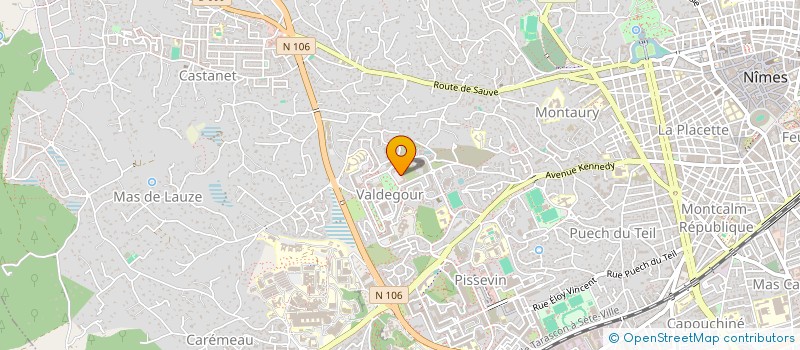 localisation de l'entreprise MADAME NAWAL EL YAZIDI  NIMES