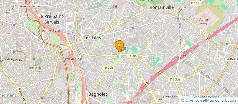 localisation de l'entreprise MADAME NAWAL HAMMOU  BAGNOLET