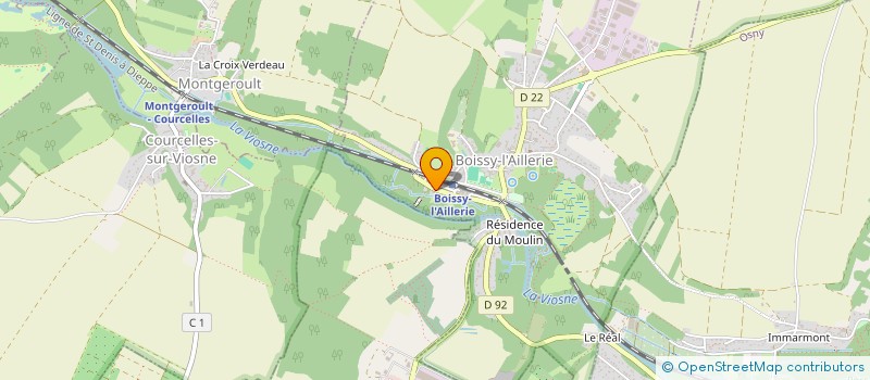 localisation de l'entreprise MADAME NAWAL KAID-OMAR  BOISSY-L'AILLERIE