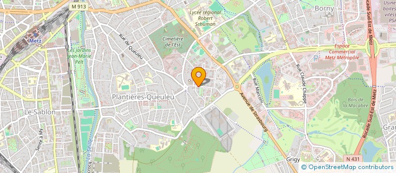 localisation de l'entreprise MADAME NAWAL YASSAA  METZ