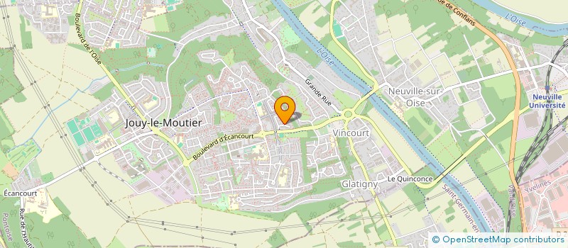 localisation de l'entreprise MADAME NAWAL ZOUARH  JOUY-LE-MOUTIER