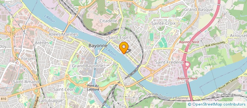 localisation de l'entreprise MADAME NAWAL ZOUHAIR CHOUIBA à BAYONNE
