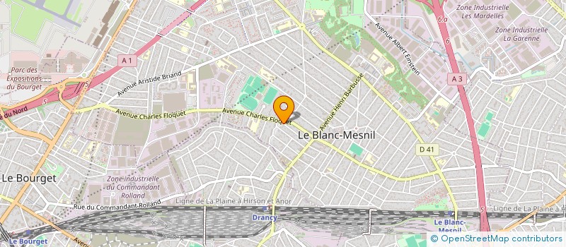 localisation de l'entreprise MADAME NAWEL AKABOU à LE BLANC-MESNIL
