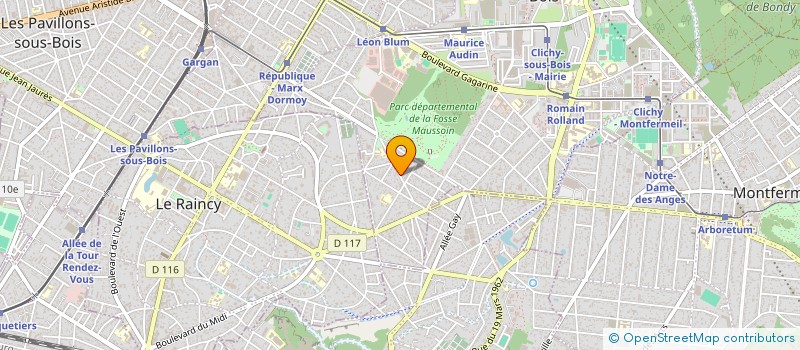 localisation de l'entreprise MADAME NAWEL ALI MOHAMED  CLICHY-SOUS-BOIS